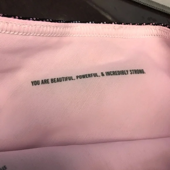 Brittany Allen multicolored metallic one shoulder sports bra sz S - Picture 4 of 9